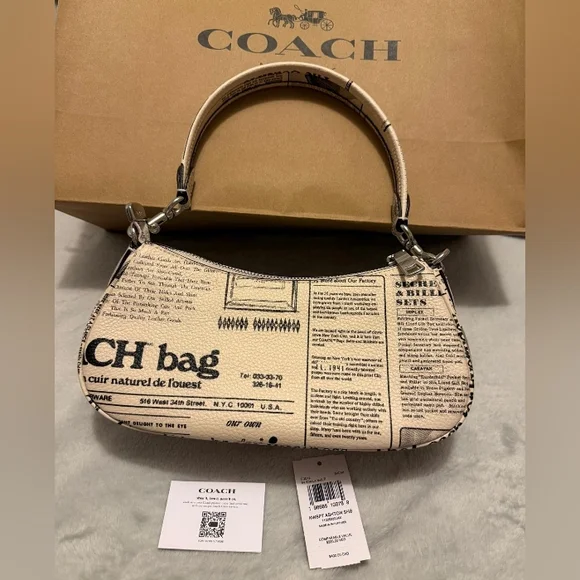 COACH Ashton Beige Shoulder Bag - Picture 3 of 10